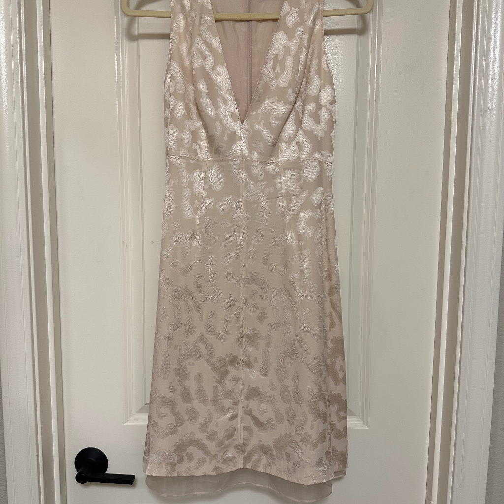 Thakoon 100% Silk Cocktail Dress Pale Pink Nwt Size 0